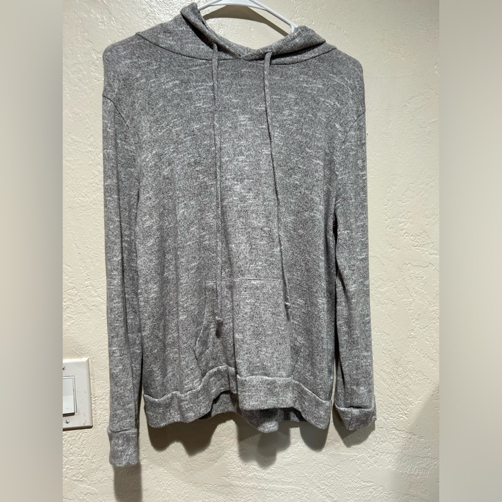 Pink clover hooded sweatshirt‎ size large gray